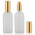 3.4oz Glass Spray Bottle Set - Frosted Perfume Atomizer with Gold Sprayer