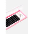 MB Volume Eyelash Extensions, 0.05mm Thickness, Mixed Tray Size 8-15mm, CC Curl, Cashmere, Super Dark, Easy Pick-Up, Professional Salon, Black