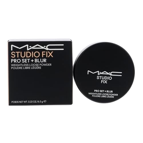 MAC Studio Fix Pro Set + Blur Weightless Loose Powder - Medium (Medium beige with peach undertone) - 0.22 oz / 6.5 g