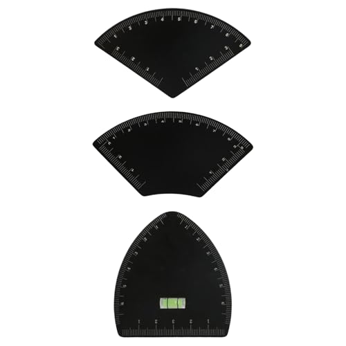 3pcs Eyebrow Stencils for Shaping - Fast Drawing Eyebrow Design Ruler, Reusable Double-Sided Brow Mapping Kit for Women Beginner, Microblading and Tattoo Supplies