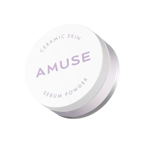 AMUSE SEOUL NEW Ceramic Skin Sebam Powder 2 Colors (Violet)¡½ Amuse Nosebum Pores & Sebum Cover Texture Cover Smooth Skin Adhesion Base Makeup Finish Powder Korean Cosmetics Vegan