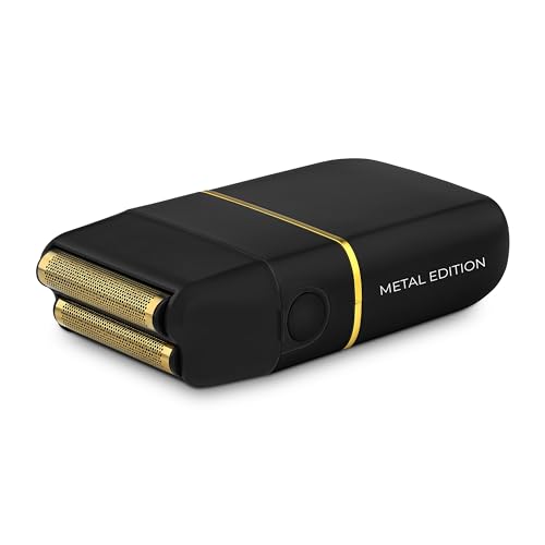 StyleCraft Instinct Metal Double Foil Shaver Black with IN2 Vector Motor