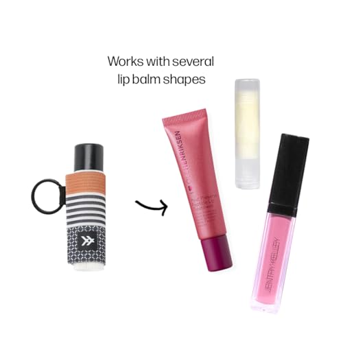 Thread Wallets Elastic Chapstick & Lip Gloss Holder Keychain