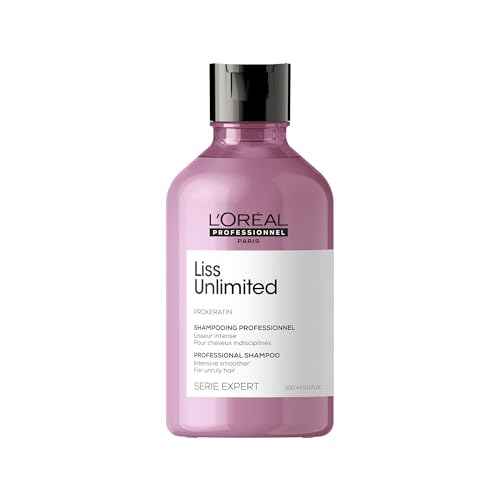 L'Oreal Professionnel Liss Unlimited Shampoo - For Frizz-Prone Hair, Provides Long-Lasting Frizz and Humidity Protection, With Prokeratin