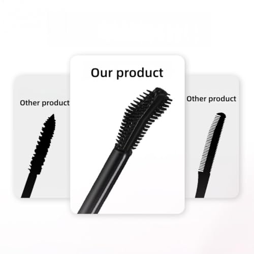 Waterproof Mascara with Dual Brush for Sparse Lashes