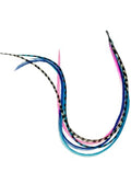 Feather Hair Extension Multicolor – 5 Real Feathers, 4-6 Inches