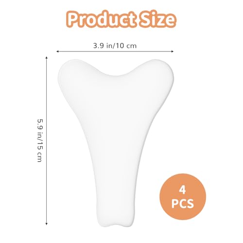 4Pcs Y Shape Camel Toe Concealer Reusable Invisible Self-adhesive Silicone Pad Insert for Women Swimsuit Yoga Pants