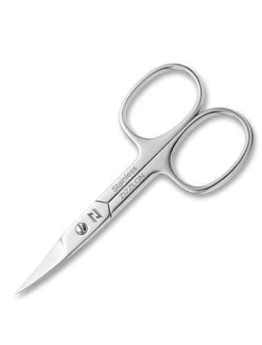 Nail Scissors Curved Micro Serrated Stainless Steel - Heavy 7-1mm Blade