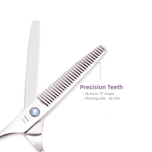 Left-Handed Hair Cutting Scissors Set, 6 Inch, 440C Stainless Steel