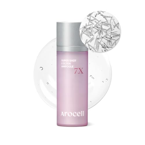 AROCELL Super Shot Coltra Ampoule 7X 30ml/1.01 Fl Oz ? Korean Collagen Micro Shot Ampoule for Hydrating, Moisturizing, Elasticity Boosting, Pore Care, Wrinkle Care, Lightweight Fast Absorbing Skincare