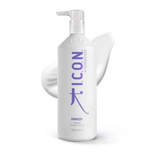 I.C.O.N. Inner Home Moisturizing Hair Treatment, Deep Nourishing & Hydrating Cream for All Hair Types, Repairs & Restores Strength & Elasticity, Revives Dry and Damaged Hair, 33.8 oz