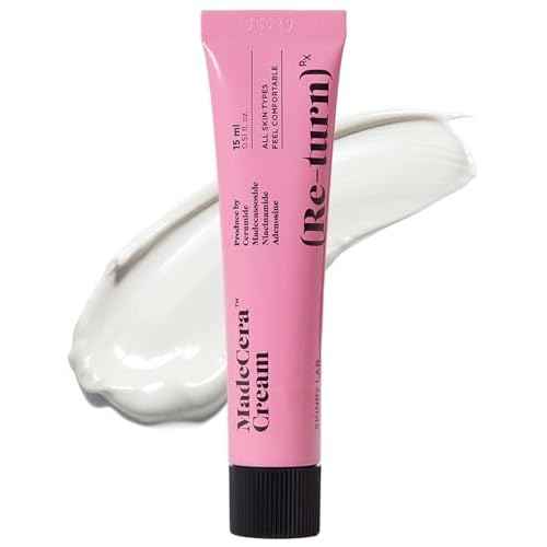 SKINRxLAB Made Cera Cream - Acne & Redness Relief Face Moisturizer, Sebum Control, Improving Skin Barrier with Ceramide and Madecassoside, Anti-Aging and Pore Minimizing Face Cream, 0.5 fl.oz.