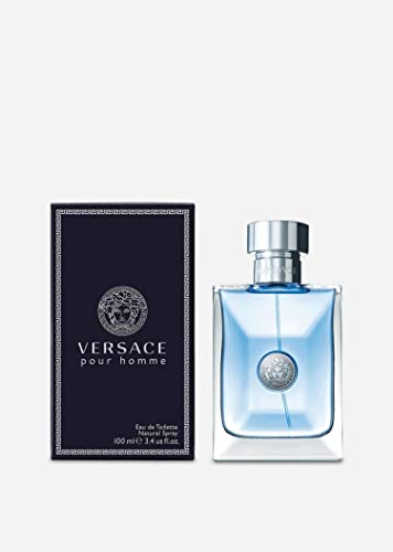 Versace Pour Homme Eau de Toilette Spray for Men, 3.4 oz / 100 ml