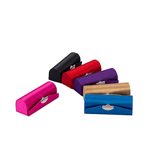 Leadigol 4pcs Lipstick Case with Mirror - Fabric Storage Box