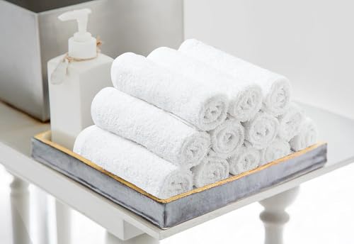 Avalon Towels 100% Cotton Washcloths, 12x12 inch, Pack of 60