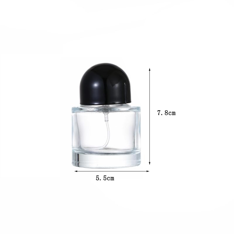 50ml Glass Perfume Atomizer,Clear Refillable Spray Bottle