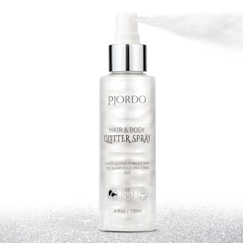 Silver Glitter Spray for Body, Hair & Clothes – 4oz