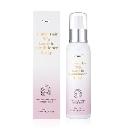 Oivolii Human Hair Wig Care Spray - Alcohol-Free Leave-In Conditioner with Argan Oil & Silk Protein