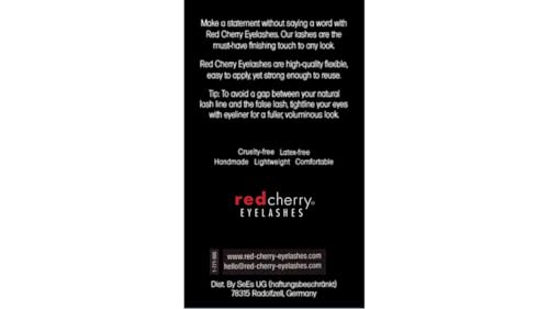 Red Cherry WSP False Eyelashes 100% Human Hair