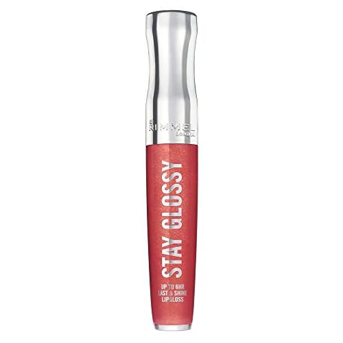 Rimmel Stay Glossy Lip Gloss 640 All Day Seduction and 340 Captivate Me Bundle, .18oz Each