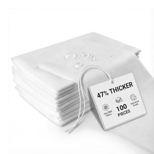 100 Pack 25g SMS Disposable Massage Table Sheets - 31"x70" Waterproof Bed Cover for Lash, Spa, Tattoo - Extra Thick, Non-Woven & No-Noise (Professional Grade)