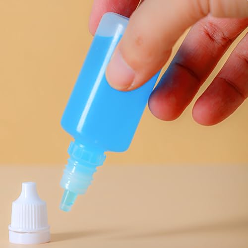 2Pcs 15ml Plastic Dropper Bottles, Empty Refillable Travel