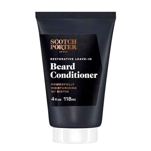 Scotch Porter Restorative Leave-In Beard Conditioner ? Deep Conditioning Softener with Lightweight Feel, Reduces Frizz & Provides Long-lasting Hydration & Shine to Dull, Dry, Coarse Beards ? 4 oz.