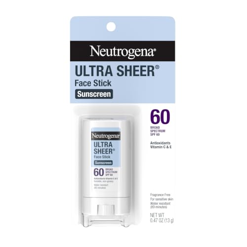 Neutrogena Ultra Sheer Face Sunscreen Stick SPF 60, 0.47 oz - Travel Size