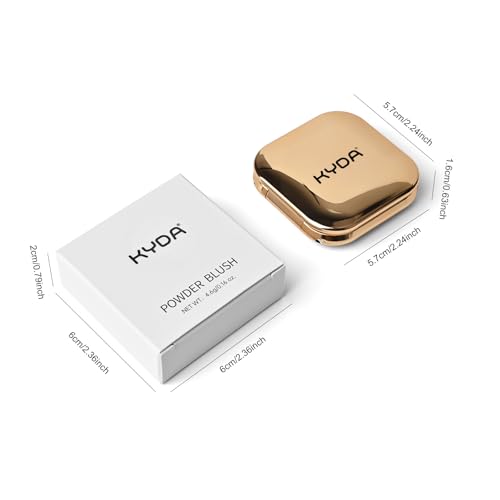 KYDA Baked Blush Powder - Matte & Shimmer Pink, Lightweight Buildable