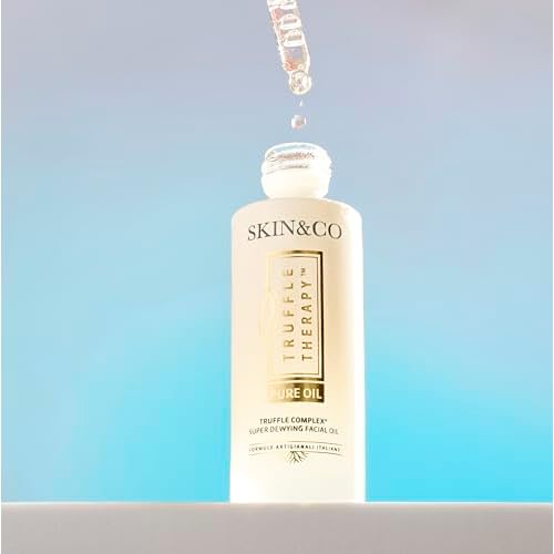 SKIN&CO Truffle Therapy Facial Oil, 1 FL OZ, For Women + Men, Providing Deep Hydration, Anti-Aging Benefits, And A Radiant Glow With Black Winter Truffle, Made in Italy