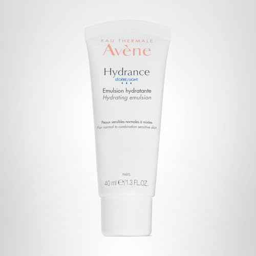 Avène Hydrance LIGHT Hydrating Emulsion, Daily Face Moisturizer Cream, Non-Comedogenic, 1.3 Oz