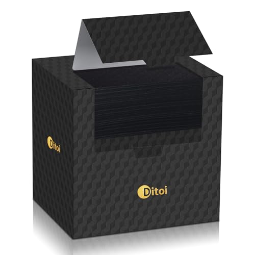 Ditoi Face Towels, Disposable Black Paper Towels, Light Exfoliation for Oily Skin,Facial Towels XL for Makeup Remover & Skincare,10"¡¿12", 50 Count