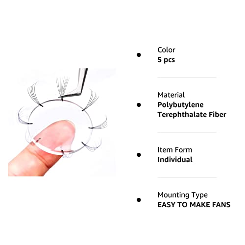 Eyelash Extension Supplies 5 Pcs Easy Fan Lash Pad Pallet Patches GEMERRY Lash Extension Supplies for Beginners Make Fans Blooming Easy Volume Lashes Pallet Tools Eyelash Holder, 3x30mm