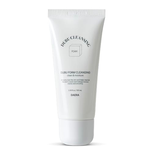 DAERA DUBU Foaming Cleanser 100ml, Hydrating & Moisturizing, Soothing for Sensitive Skin, Hyaluronic Acid, One Step Cleasing, Panthenol & Soy Ferment Extract, Korean Facial Cleanser
