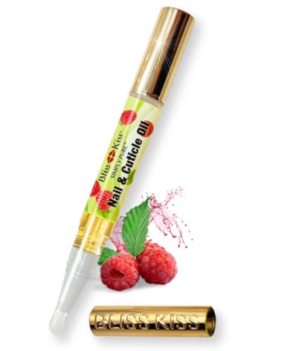 Bliss Kiss Cuticle Oil Pen with Jojoba & Vitamin E - Juicy Raspberry