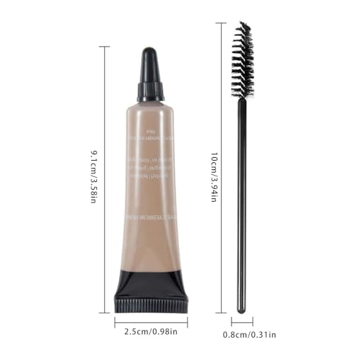 Liquid Brush Brow Gel - Quick Dry, Anti-Smudge, Light Brown