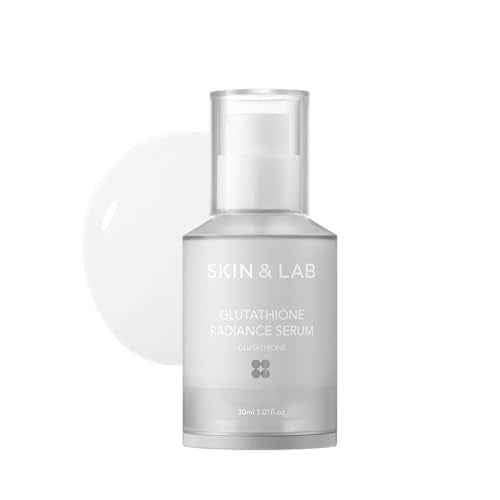 [SKIN&LAB] Gluthathione Radiance Serum with Niacinamide and Alpha-Bisabolol, Even Skin Tone, Brighten Dark Spot and Hyperpigmentation?, Korean Skincare for Uneven Tone, 1.01 Fl. Oz