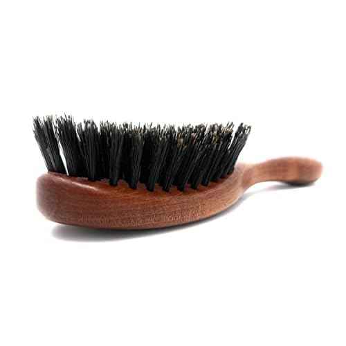 Calcutta Max ? 100% Pure Calcutta Extra Stiff Wild Boar Bristle Hair Brush ? Best Natural Hair Brush ? Thick Hairbrush for Styling & Smoothing ? Dark Maple Wood Handle ? Made in Europe