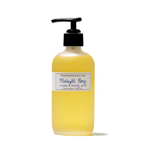 Farmaesthetics Midnight Honey Bath and Beauty Oil (7oz) | Ethically Sourced Sustainable Beauty | Clean, All Natural, Small Batch Skincare