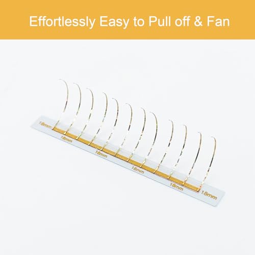Holographic Lash Tinsel, Colored Lash Extensions CC Curl 9-18mm Mixed Lash Trays (Gold, Spike)