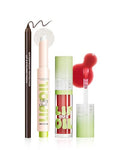 Brown Lip Liner Combo Set with Gloss & Shimmer Balm