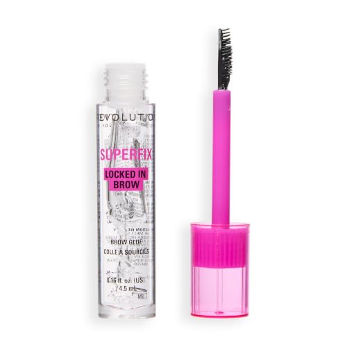 Revolution Superfix 16h Brow Glue - Clear Gel, All-Day Hold