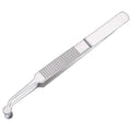 Premium Stainless Steel Arita Tauber Meibomian Gland Expressor Forceps Eyelid Massage Tweezers-Round Tip..