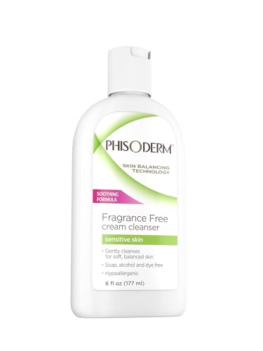 Phisoderm Fragrance-Free Sensitive Skin Cream Cleanser 6oz Pack of 2