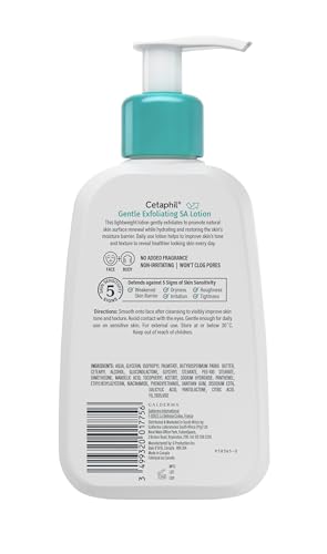Cetaphil Gentle Exfoliating Face Lotion with Salicylic Acid, 8oz - Hydrating & Sensitive Skin