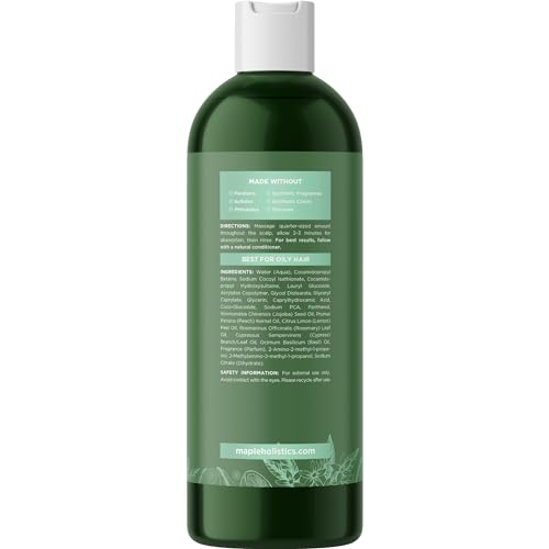 Degrease Shampoo for Oily Hair Care - Clarifying Shampoo for Oily Hair and Oily Scalp Care - Deep Cleansing Oily Hair Shampoo for Greasy Hair and Scalp Cleanser for Build Up with Essential Oils