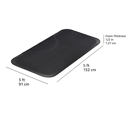 Amazon Basics Anti-Fatigue Salon & Barber Floor Mat, Non-Slip, 3ft x 5ft