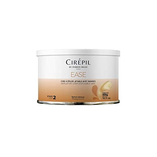 Cirepil - Ease - 400g / 14.11 oz Soft Wax Tin - Creamy Rosin-Free Strip Wax for Sensitive Skin - Non-Sticky & Easy Application - Professional Body Hair Removal