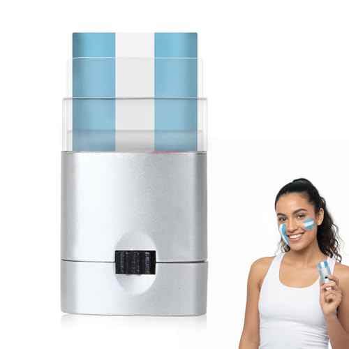 Threetols 3-in-1 Patriotic Face Paint Sticks - White & Light Blue