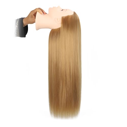 Mannequin Head 26-28" Synthetic Hair Training Head with Stand